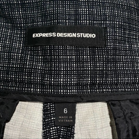 Express Design Studio Black/Gray Shorts Size 6 - Picture 4 of 4